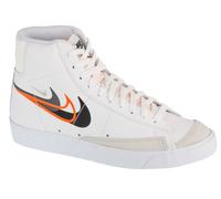 Baskets Homme Nike Blazer Mid 77 en Cuir Blanc à Lacets 40,5