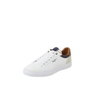 Baskets Homme Pepe Jeans Ref 57975 800 blanc - PEPE JEANS - Cuir - Lacets - Homme 40