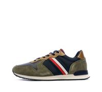 Baskets homme Tommy Hilfiger - TOMMY JEANS - Ref 58161 GWJ Kaki - Vert - Homme - Cuir - Plat 40