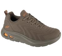 Skechers Homme Bobs Unity Sleek Revive Baskets, Tricot d'ingénierie Olive, 44 EU