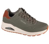 Skechers Homme Uno-Suited on Air Basket, Dusty Olive/Durabuck/Chestnut Suede, 47.5 EU