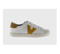 Victoria Basket Basse Unisexe Berlin Cuir & Pièces en Contraste & Bout en Croûte De Cuir 1126142 pour Adulte Mostaza 42