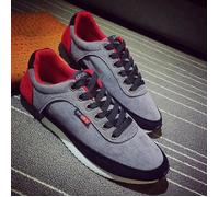 Baskets Hommes Cortez FUNMOON - Gris - Cuir - Lacets 40