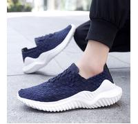 Baskets Hommes FUNMOON - Textile - Bleu - Chaussures Respirantes - Lacets - Plat 36