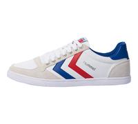 HUMMEL SLIMMER STADIL LOW, WHITE/BLUE/RED/GUM, 45