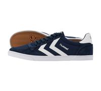 Hummel - Slimmer Stadil Low - Baskets - Mixte adulte - Bleu (Dress Blue/white Kh) - 36 EU