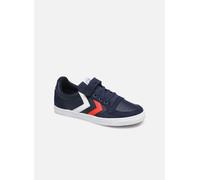 Baskets Hummel Slimmer Stadil Leather Low Jr pour Enfant 35 Bleu