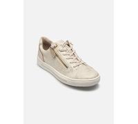 Jana Femmes Baskets Plates avec Fermeture éclair Vegan, Or (Cloudy Or), 38 EU