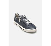 Jana Femmes Baskets Plates avec Fermeture éclair Vegan, Bleu (Navy), 41 EU