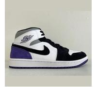 Baskets Jordan blanches - NIKE - Air Jordan 1 Se - Homme - Blanc / noir - Violet 44,5