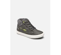 KangaROOS KAVU X Basket, Gris Acier/Citron Vert, 32 EU