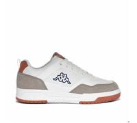 Kappa Homme Logo Manis Athletic Shoes, White-Brown DK Khaki, 46 EU
