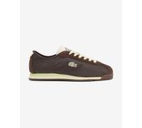 Baskets Lacoste Club-Low marron blanc vert femme - 39.5