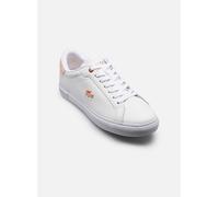 Baskets Lacoste Powercourt Leather blanc rose clair femme - 40