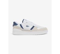 Baskets Lacoste T-Clip Set Leather couleur blanc beige bleu marine - 44