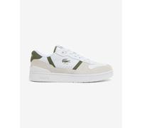 Baskets Lacoste T-Clip Set Leather Retro blanc beige vert - 45