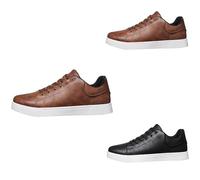 Baskets larges pour homme - En maille - Légères - Respirantes - Semelle plate - Chaussures de loisirs - Chaussures de fitness - Couleur unie - Chaussures de jogging confortables, marron, 41 EU