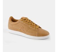 Le Coq Sportif – Baskets Courtset Homme – Tige cuir/textile, semelle caoutchouc – Marron Taille 46