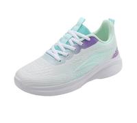 Baskets légères et respirantes pour femme - Chaussures de sport à lacets confortables et résistantes aux chocs - Pour la gym, la marche, le jogging, la course à pied - Semelle épaisse, Blanc., 40 EU