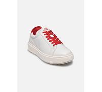 Baskets Love Moschino SNEAKERD.BOLD40 VIT BIAN/NAPPA ROSS pour Femme 36 Rouge