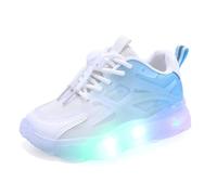 Baskets Lumineuses For Enfants Chaussures Lumineuses LED For Garçons Et Filles Chaussures Clignotantes Printemps Et Été Chaussures De Marche Décontractées Antidérapantes ( Color : blanc , Taille : 35