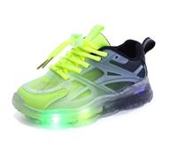 Baskets Lumineuses For Enfants Chaussures Lumineuses LED For Garçons Et Filles Chaussures Clignotantes Printemps Et Été Chaussures De Marche Décontractées Antidérapantes ( Color : nègre , Taille : 28