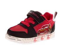 Baskets lumineuses pour garçon Paw Patrol Toy Story Mickey Mouse Spider Man Sonic Avengers Chaussures décontractées à LED pour garçon Taille 6-10 tout-petit 11-12 petit enfant, rouge/noir, 30 EU