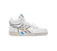 Baskets Magic Diadora - Homme - Blanc - Lacets - Cuir 45