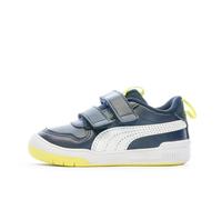 PUMA Mixte enfant Puma Multiflex Sl V Inf Basket, Peacoat Lemon Sherbert, 23 EU