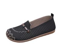 Baskets Mesh pour Femmes Décontractées de Marche Chaussures Running Antidérapant Plateforme Running Sandales Slip on et Confortables Légères Basquette Automne Été Sport (Black, 37.00)