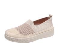 Baskets Mesh pour Femmes Décontractées de Marche Chaussures Running Antidérapant Plateforme Running Sandales Slip on et Confortables Légères Basquette Automne Sport Été (B, 40)