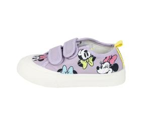 Baskets Minnie Mouse pour enfants - Lilas - Taille 30 - Fermeture Velcro - Baskets en toile avec semelle TPR - S'enfile par l'arrière - Produit Original Fabriqué en Espagne