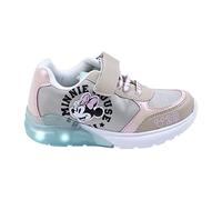 Baskets Minnie Mouse - Roses - Taille 31 - Fermeture Scratch et Élastiques - Baskets Streetwear pour Enfant avec Semelles en TPR et Lumières - Produit Original Conçu en Espagne
