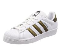 Baskets Mode Femme - ADIDAS ORIGINALS - Superstar W - Cuir - Blanc - Marron 36 2/3