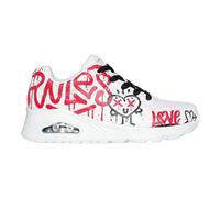Skechers UNO - Graffiti Love Baskets Mode Femme Blanc 37