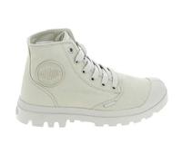 Baskets Mode Sneakers Femmes PALLADIUM Mono Chrome Beige - Textile - Lacets - Plat 39