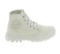 Baskets Mode Sneakers Femmes PALLADIUM Mono Chrome Beige - Textile - Lacets - Plat 39