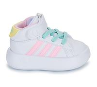 Baskets montantes enfant filles adidas GRAND COURT MID I Blanc 25