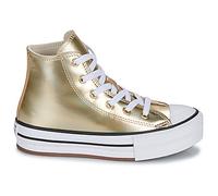 Baskets montantes enfant filles Converse CHUCK TAYLOR ALL STAR EVA LIFT PLATFORM METALLIC Doré 34