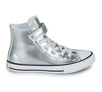Baskets montantes enfant filles Converse CHUCK TAYLOR ALL STAR METALLIC EASY-ON Argenté 33