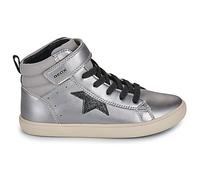 Baskets montantes enfant filles Geox J GISLI GIRL Argenté 33
