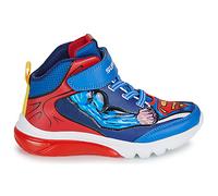 Baskets montantes enfant garcons Geox J CIBERDRON BOY SUPERMAN Bleu 33