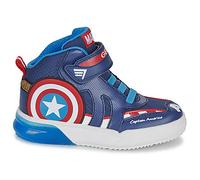 Baskets montantes enfant garcons Geox J GRAYJAY BOY C Bleu 34