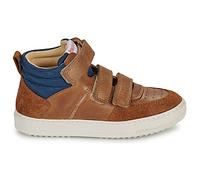 Baskets montantes enfant garcons Pom d'Api SWAG EASY PAD Marron 24