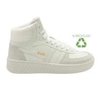 Baskets montantes femme Gola Slam Trident - Blanc - Tige recyclée - Lacets 37