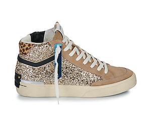 Baskets montantes femmes Crime London RECUT HIGH Doré 40