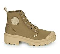 Baskets montantes femmes Palladium PALLABASE TWILL Kaki 37