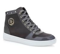 Baskets Montantes - Guess - Gensia - Cuir Gris - Lacets - Talon Plat 37