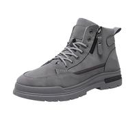 Baskets Montantes Homme Chaussures de Randonnée Doublure Chaude Chaussures d'hiver à Lacets Semelle Antidérapante Léger Tendances Sneakers Chaussures Décontractées 42