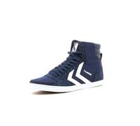 hummel Mixte Slimmer Stadil High Sneakers Hautes, Dress Blue White 63 511 7647, 38 EU